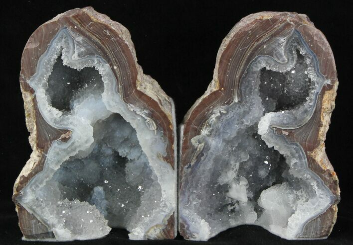 Dugway Geode Bookends - Sparking Crystals #33198